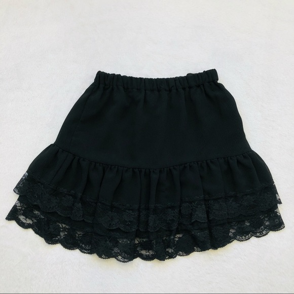 Colza, Lace Trim Skirt, Size Large - Picture 5 of 15